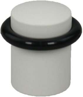 Praxis Wit Metalen Deurstopper + Rubberen Ring 1 Stuk