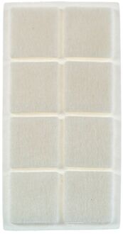 Praxis Zelfklevend Anti-krasvilt 20x20mm Wit 24 Stuks