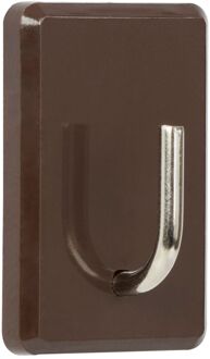 Praxis Zelfklevende Haak Qf8 Plastic Bruin 2 St.