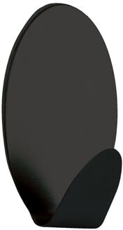 Praxis Zelfklevende Haken 2 Stuks Ovaal Zwart