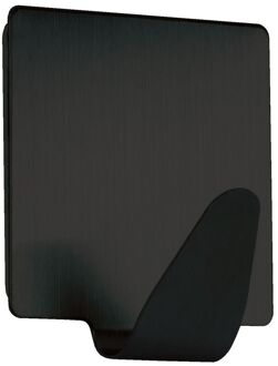 Praxis Zelfklevende Haken 2 Stuks Vierkant Zwart