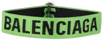 Pre-owned Canvas bracelets Balenciaga Vintage , Green , Heren - ONE Size