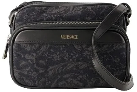 Pre-owned Canvas crossbody-bags Versace Pre-owned , Black , Heren - ONE Size
