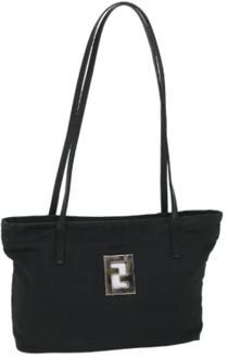 Pre-owned Canvas fendi-bags Fendi Vintage , Black , Dames - ONE Size