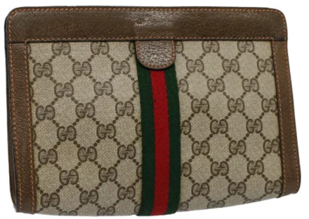 Pre-owned Canvas gucci-bags Gucci Vintage , Beige , Dames - ONE Size