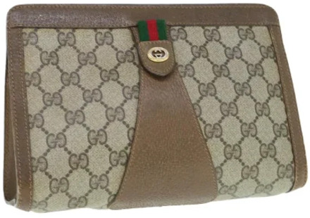 Pre-owned Canvas gucci-bags Gucci Vintage , Beige , Dames - ONE Size