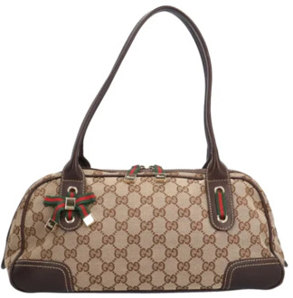 Pre-owned Canvas gucci-bags Gucci Vintage , Brown , Dames - ONE Size