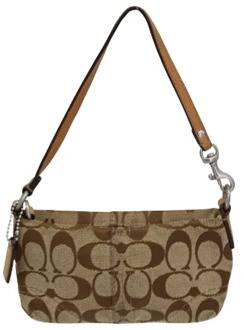 Pre-owned Canvas handbags Coach Pre-owned , Brown , Dames - ONE Size