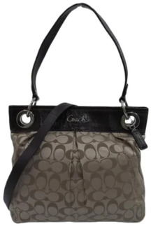 Pre-owned Canvas handbags Coach Pre-owned , Brown , Dames - ONE Size