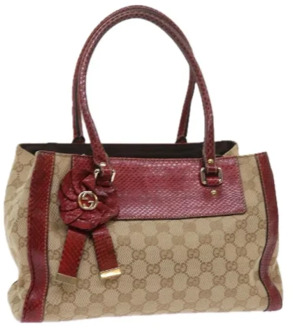Pre-owned Canvas handbags Gucci Vintage , Multicolor , Dames - ONE Size