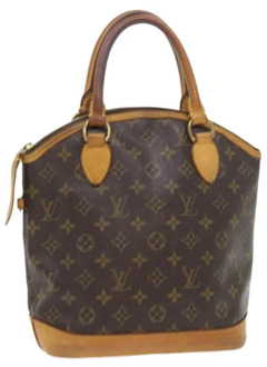 Pre-owned Canvas handbags Louis Vuitton Vintage , Brown , Dames - ONE Size