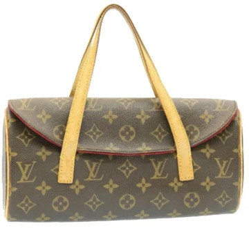 Pre-owned Canvas handbags Louis Vuitton Vintage , Gray , Dames - ONE Size