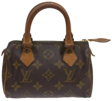 Pre-owned Canvas louis-vuitton-bags Louis Vuitton Vintage , Brown , Dames - ONE Size