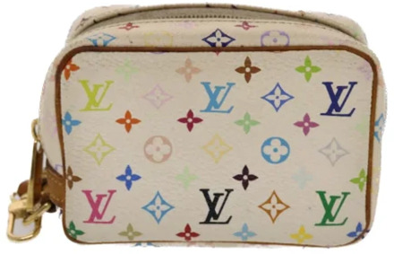 Pre-owned Canvas louis-vuitton-bags Louis Vuitton Vintage , White , Dames - ONE Size