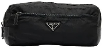 Pre-owned Canvas prada-bags Prada Vintage , Black , Dames - ONE Size