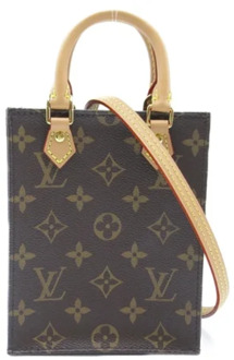 Pre-owned Canvas totes Louis Vuitton Vintage , Brown , Dames - ONE Size