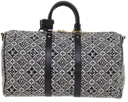 Pre-owned Canvas travel-bags Louis Vuitton Vintage , Black , Dames - ONE Size