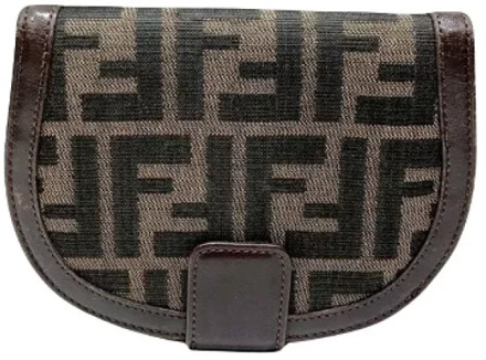 Pre-owned Canvas wallets Fendi Vintage , Brown , Dames - ONE Size