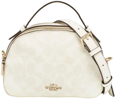 Pre-owned Coated canvas handbags Coach Pre-owned , White , Dames - ONE Size