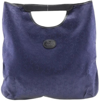 Pre-owned Cotton handbags Celine Vintage , Blue , Dames - ONE Size