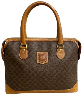 Pre-owned Cotton handbags Celine Vintage , Brown , Dames - ONE Size