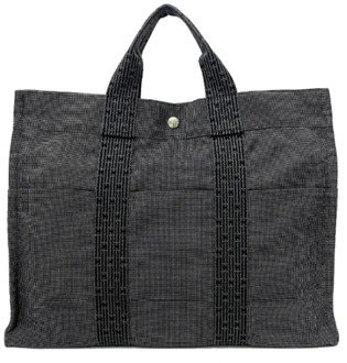 Pre-owned Cotton hermes-bags Hermès Vintage , Black , Dames - ONE Size