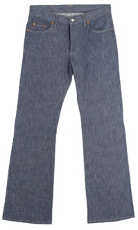 Pre-owned Cotton jeans Gucci Vintage , Blue , Dames - L