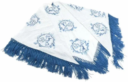 Pre-owned Cotton scarves Hermès Vintage , Blue , Dames - ONE Size