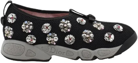 Pre-owned Cotton sneakers Dior Vintage , Black , Dames - 35 1/2 EU