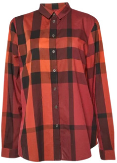 Pre-owned Cotton tops Burberry Vintage , Red , Dames - L