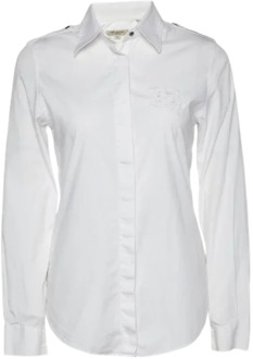 Pre-owned Cotton tops Burberry Vintage , White , Dames - S