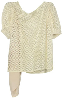 Pre-owned Cotton tops Chloé Pre-owned , Beige , Dames - L