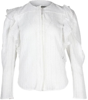 Pre-owned Cotton tops Isabel Marant Pre-owned , White , Dames - S