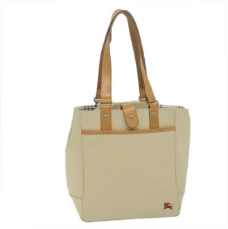 Pre-owned Cotton totes Burberry Vintage , Beige , Dames - ONE Size