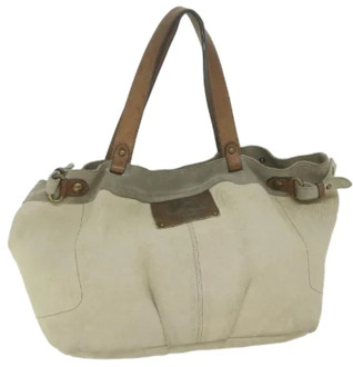 Pre-owned Cotton totes Burberry Vintage , Beige , Dames - ONE Size