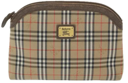 Pre-owned Fabric clutches Burberry Vintage , Brown , Dames - ONE Size