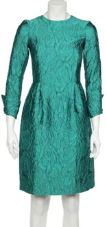 Pre-owned Fabric dresses Carolina Herrera Pre-owned , Green , Dames - S