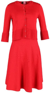 Pre-owned Fabric dresses Carolina Herrera Pre-owned , Red , Dames - M