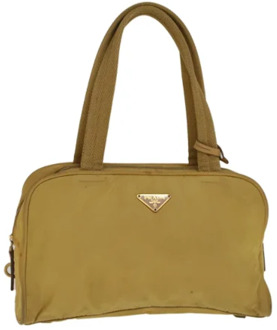 Pre-owned Fabric handbags Prada Vintage , Beige , Dames - ONE Size