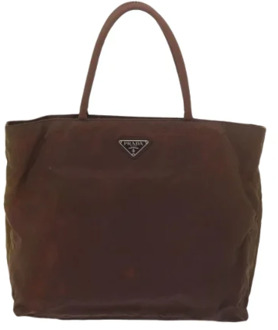 Pre-owned Fabric handbags Prada Vintage , Brown , Dames - ONE Size