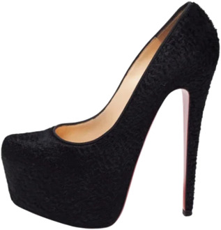 Pre-owned Fabric heels Christian Louboutin Pre-owned , Black , Dames - 37 EU
