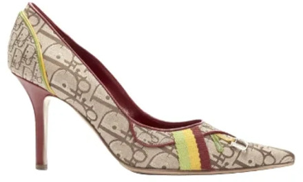 Pre-owned Fabric heels Dior Vintage , Brown , Dames - 36 1/2 EU