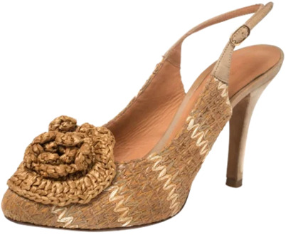Pre-owned Fabric heels Dolce & Gabbana Pre-owned , Beige , Dames - 37 EU