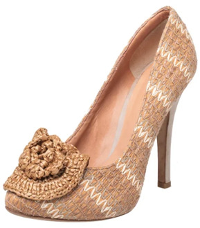 Pre-owned Fabric heels Dolce & Gabbana Pre-owned , Beige , Dames - 39 EU