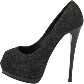 Pre-owned Fabric heels Giuseppe Zanotti Pre-owned , Black , Dames - 37 EU