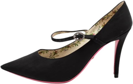 Pre-owned Fabric heels Gucci Vintage , Black , Dames - 36 1/2 EU