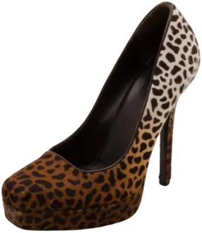 Pre-owned Fabric heels Gucci Vintage , Brown , Dames - 36 1/2 EU