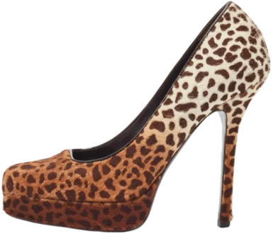 Pre-owned Fabric heels Gucci Vintage , Brown , Dames - 37 EU