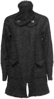 Pre-owned Fabric outerwear Chanel Vintage , Black , Dames - S