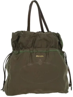 Pre-owned Fabric prada-bags Prada Vintage , Green , Dames - ONE Size